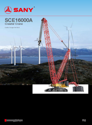 Raupenkrane-GA Sany SCE16000A