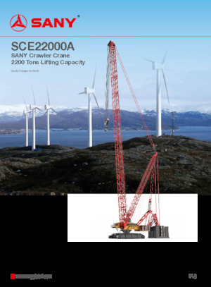 Raupenkrane-GA Sany SCE22000A