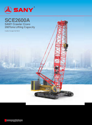 Raupenkrane-GA Sany SCE2600A