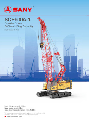 Raupenkrane-GA Sany SCE600A-1