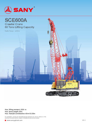 Raupenkrane-GA Sany SCE600A