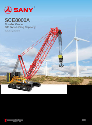 Raupenkrane-GA Sany SCE8000A