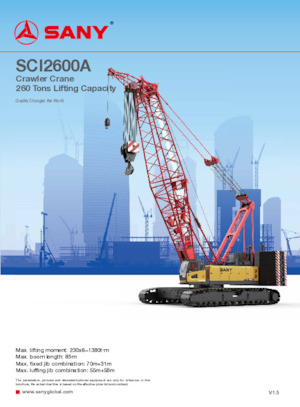 Raupenkrane-GA Sany SCI2600A
