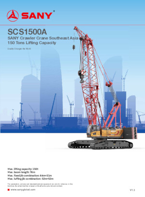 Raupenkrane-GA Sany SCS1500A