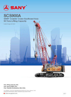 Raupenkrane-GA Sany SCS900A