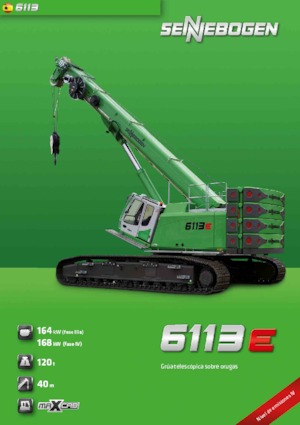 Raupenkrane-Tele Sennebogen 6113 R