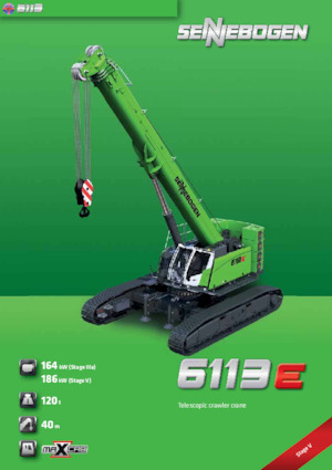 Raupenkrane-Tele Sennebogen 6113E