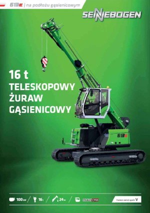 Raupenkrane-Tele Sennebogen 613E