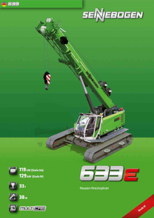 Raupenkrane-Tele Sennebogen 633E