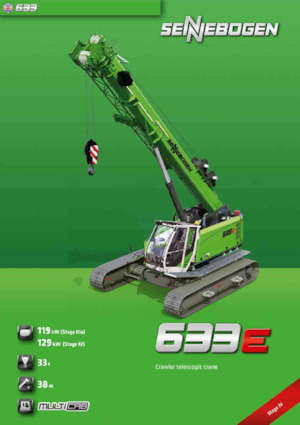 Raupenkrane-Tele Sennebogen 633E