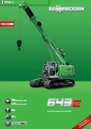 Raupenkrane-Tele Sennebogen 643 R