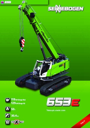 Raupenkrane-Tele Sennebogen 653 R