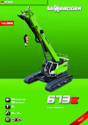 Raupenkrane-Tele Sennebogen 673 R