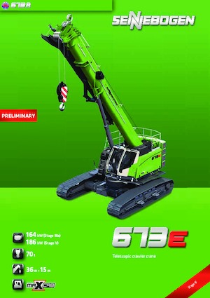 Raupenkrane-Tele Sennebogen 673 R