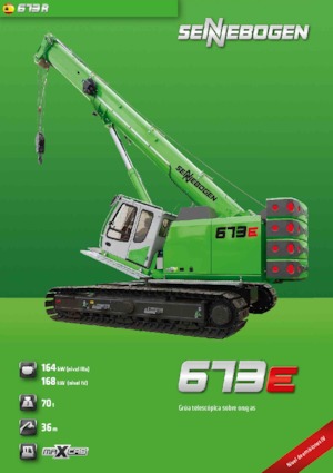 Raupenkrane-Tele Sennebogen 673 R