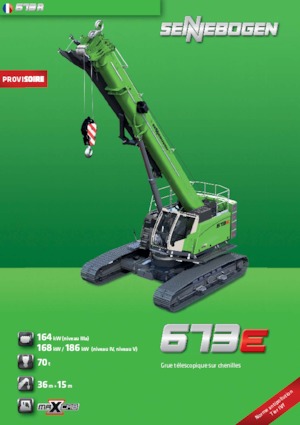 Raupenkrane-Tele Sennebogen 673 R