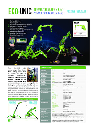 Raupenkrane-Tele UNIC Eco RK-095