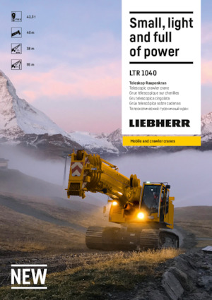 Raupenkrane-Tele Liebherr LTR 1040