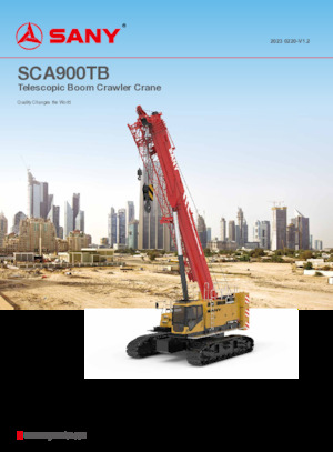 Raupenkrane-Tele Sany SCA900TB