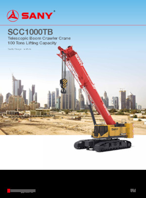 Raupenkrane-Tele Sany SCC1000TB