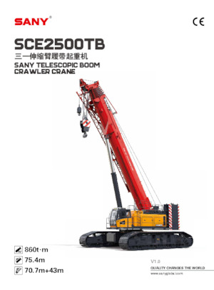 Raupenkrane-Tele Sany SCE2500TB