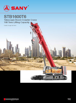 Raupenkrane-Tele Sany STB1600T6