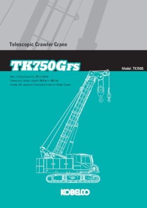 Raupenkrane-Tele Kobelco TK750GFS