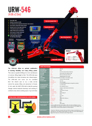 Raupenkrane-Tele UNIC URW-546