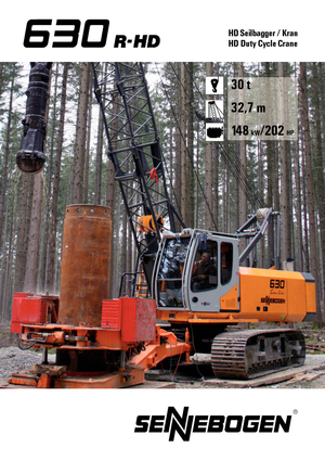 Raupenkrane-GA Sennebogen 630 R- HD