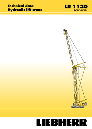 Raupenkrane-GA Liebherr LR 1110
