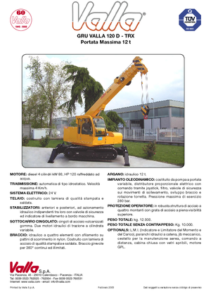 Raupenkrane-Tele Valla 120 TRX-D