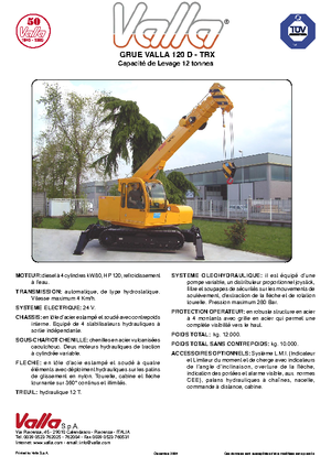 Raupenkrane-Tele Valla 120 TRX-D