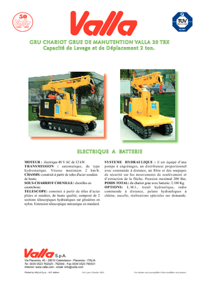 Raupenkrane-Tele Valla 20 TRX-E