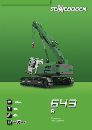 Raupenkrane-Tele Sennebogen 643 R