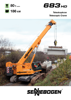 Raupenkrane-Tele Sennebogen 683 HD