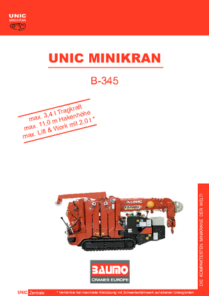 Raupenkrane-Tele UNIC B 345