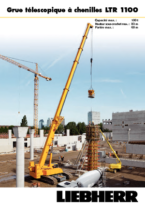 Raupenkrane-Tele Liebherr LTR 1100