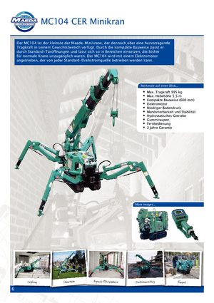 Raupenkrane-Tele Maeda MC 104 CER *