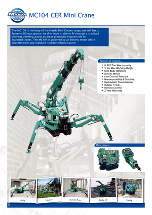 Raupenkrane-Tele Maeda MC 104 CER *