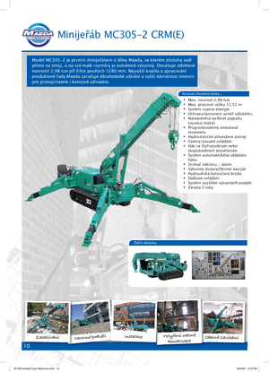 Raupenkrane-Tele Maeda MC 305 CRM-E
