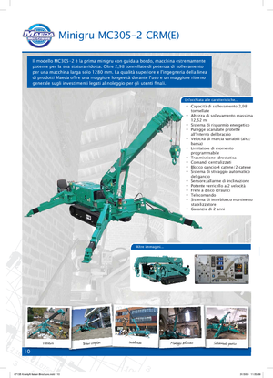 Raupenkrane-Tele Maeda MC 305 CRM-E