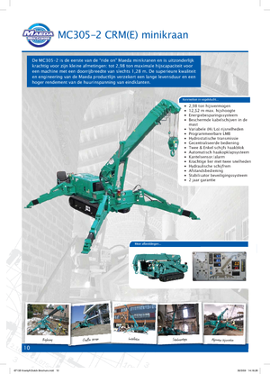 Raupenkrane-Tele Maeda MC 305 CRM-E