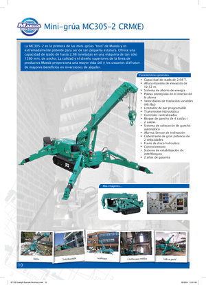 Raupenkrane-Tele Maeda MC 305 CRM-E