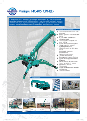 Raupenkrane-Tele Maeda MC 405 CRME