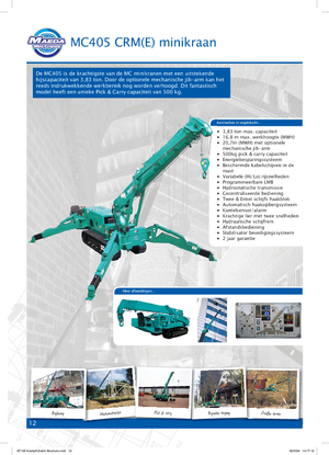 Raupenkrane-Tele Maeda MC 405 CRME