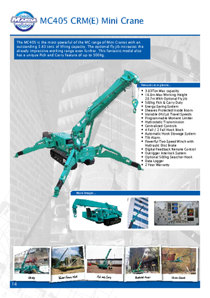 Raupenkrane-Tele Maeda MC 405 CRME