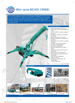 Raupenkrane-Tele Maeda MC 405 CRME