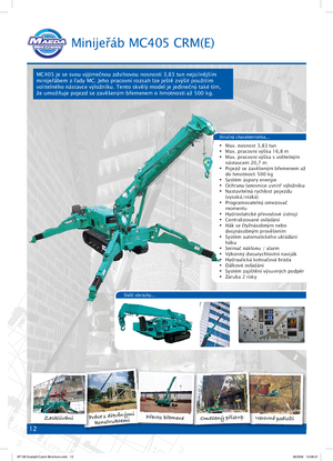 Raupenkrane-Tele Maeda MC 405 CRME