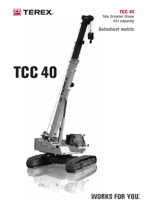 Raupenkrane-Tele Terex Bendini TCC 40