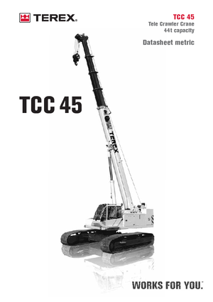Raupenkrane-Tele Terex Bendini TCC 45